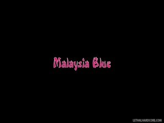 異國情調 馬來西亞 藍色 脫下衣服 和 職位 到 該 榻