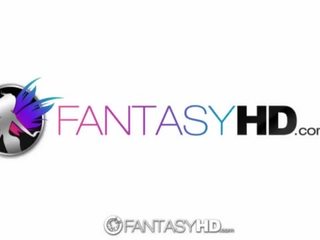 Fantasyhd - δυο ξανθιές μοιράστε παιδιά healthy σφηνάκι χύσι