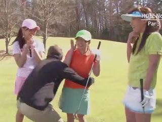 Erika hiramatsu aizņem divi klubi pēc golfs -uncensored jav-