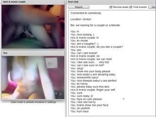 Chatroulette #77 arrapato coppia succhiare e lungo cazzo