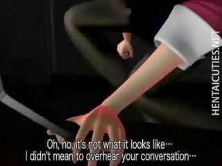 Seksi anime perempuan tak senonoh memberikan lisan seks