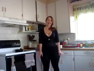 Big ass in kitchen