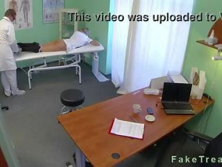Hot nurse gets pussy licked and fucked by doctor