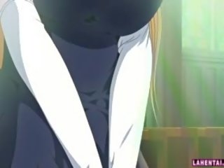 Sừng ít hentai ni cô hút và được fucked lược