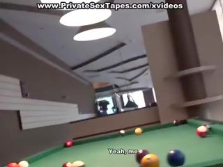 Billiard game like sexy plays