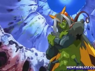 Hentai girl gets hot riding by butterfly monster anime