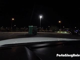 Pale Girl Sucking Cock In Parking Lot