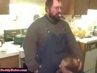 DaddyDater Cigar Daddy Bear gets his Big Cock Sucked