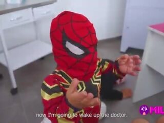 Midget Spider-Man defeats clinics thief and hot Maryam sucks his cock&period;&period;&period; Hero or villain&quest;