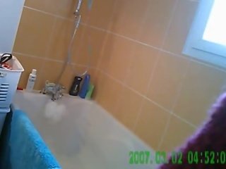 Amateur Hidden shower cam