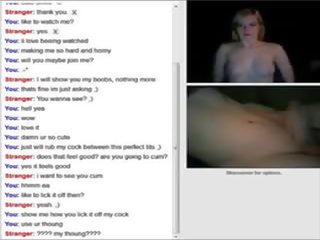 Horny teen on Omegle