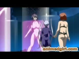 Ropīts hentai izpaužas dubults dikki fucked līdz shemale anime