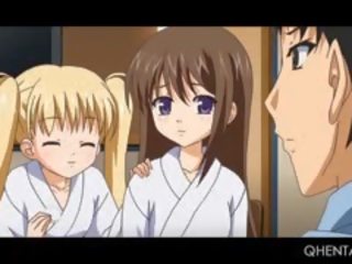 Hentai School Threesome With Little Doll Jumping Hard Cock