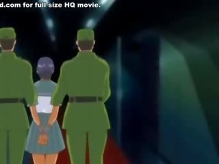 Manga meisje gekregen imprisoned door soldaten
