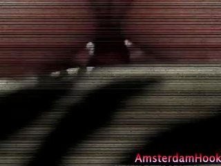 Dutch amateur whore gets a cumshot